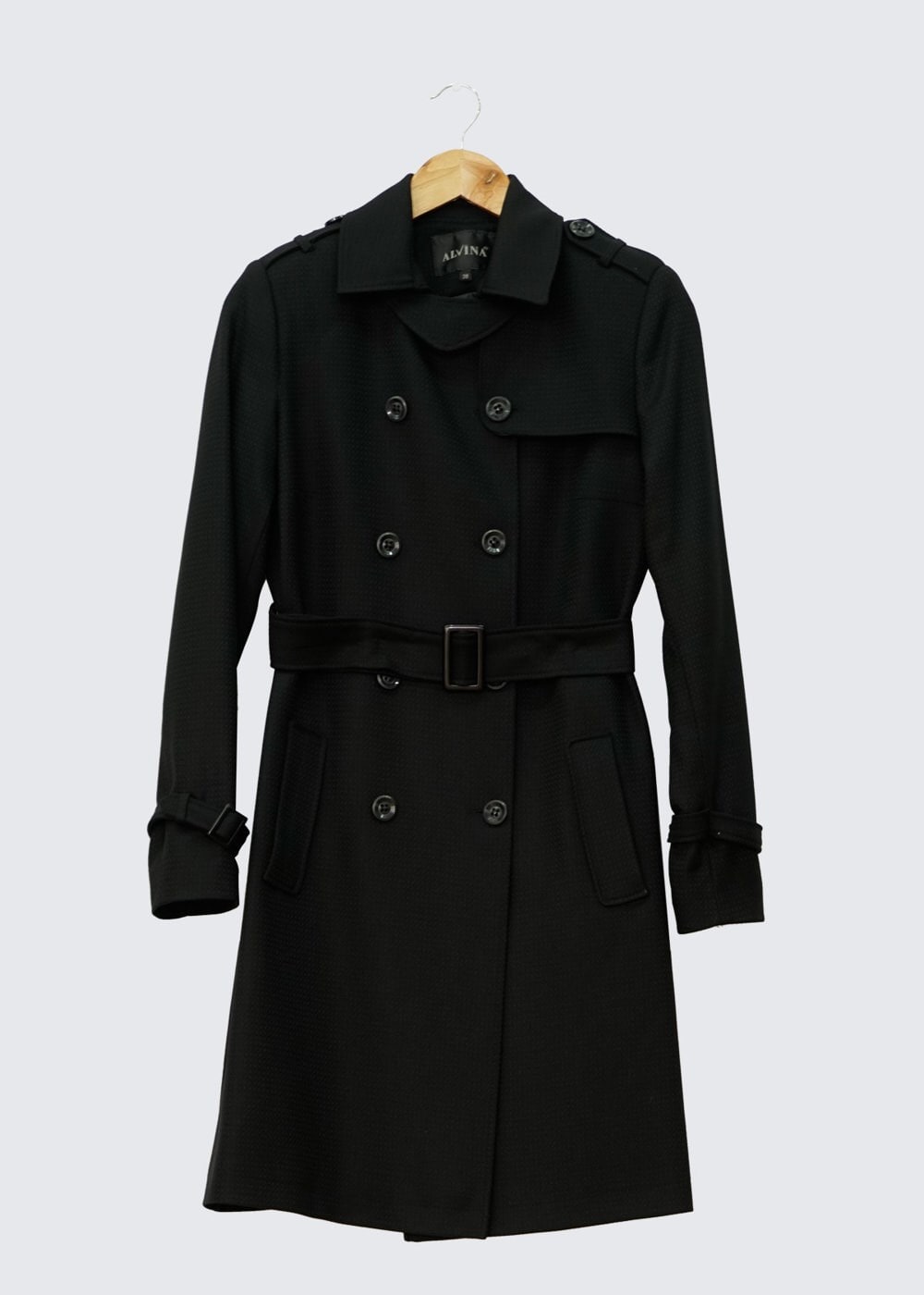 Tesettür giyim SİYAH 1416 TRENÇKOT