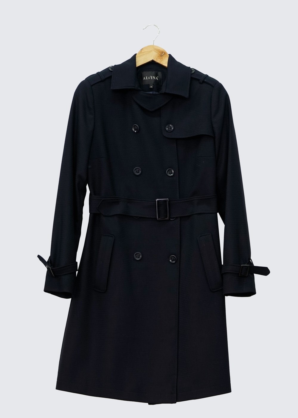 Tesettür giyim LACİVERT 1416 TRENÇKOT