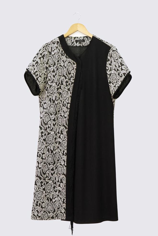 Hijab clothing BEIGE 2433 TRİKO DES.12 YELEK 44/50 - ALVİNA