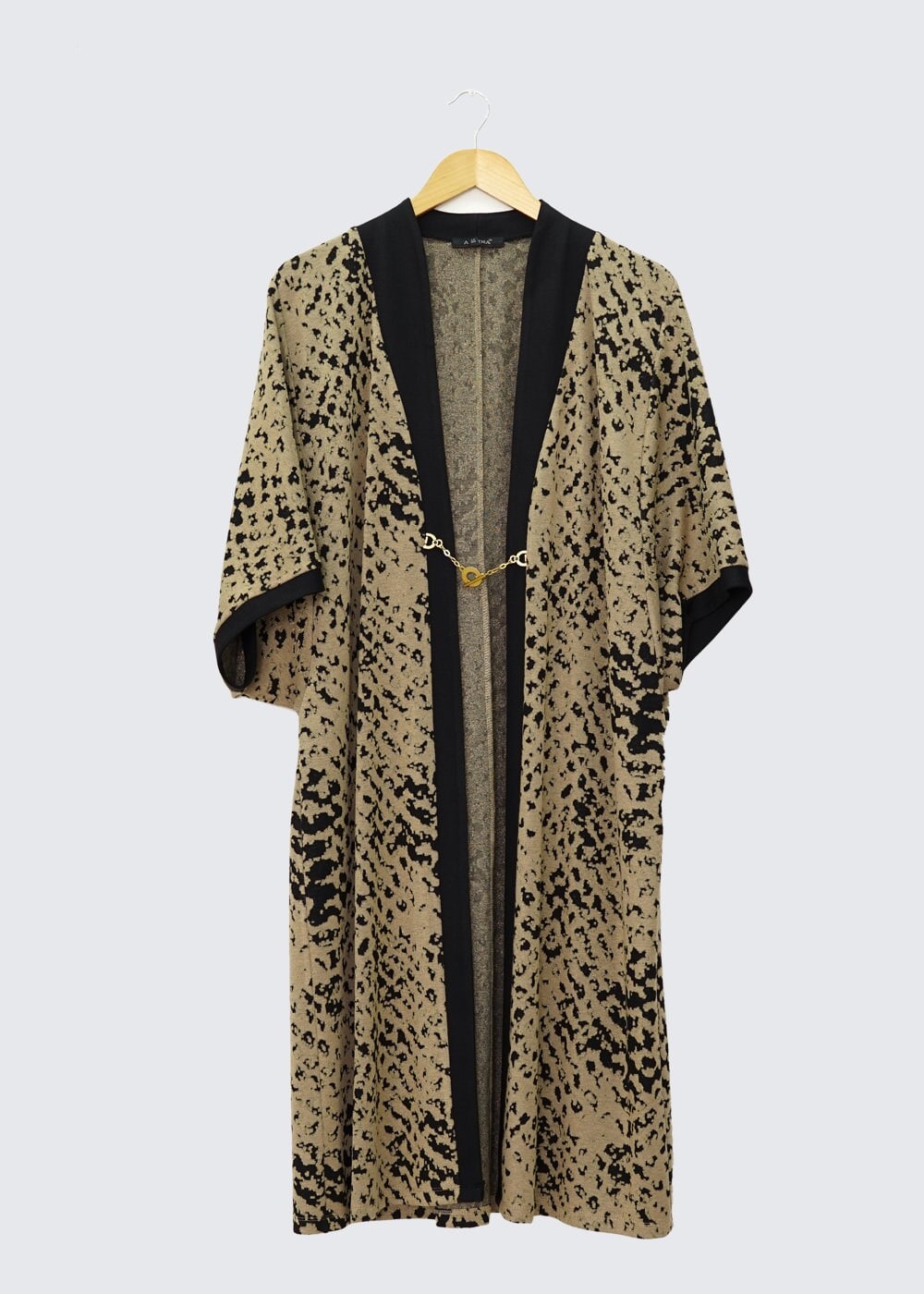 Vêtements hijab BRUN GILET EN TRICOT AGRAFE À DEVANT 2436 