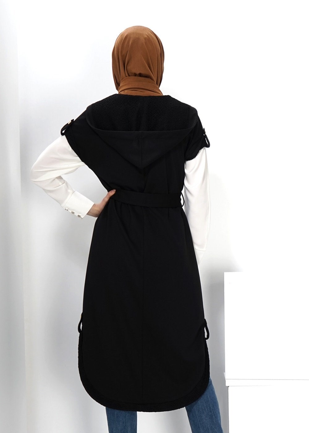 Tesettür giyim SİYAH 4514 YELEK