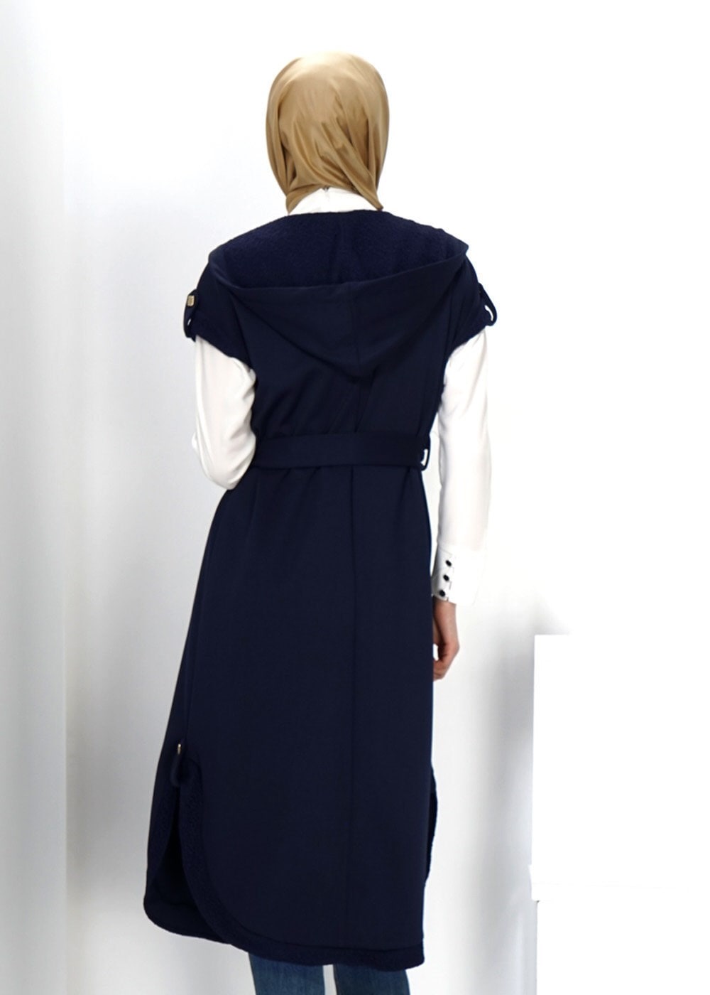 Tesettür giyim LACİVERT 4514 YELEK