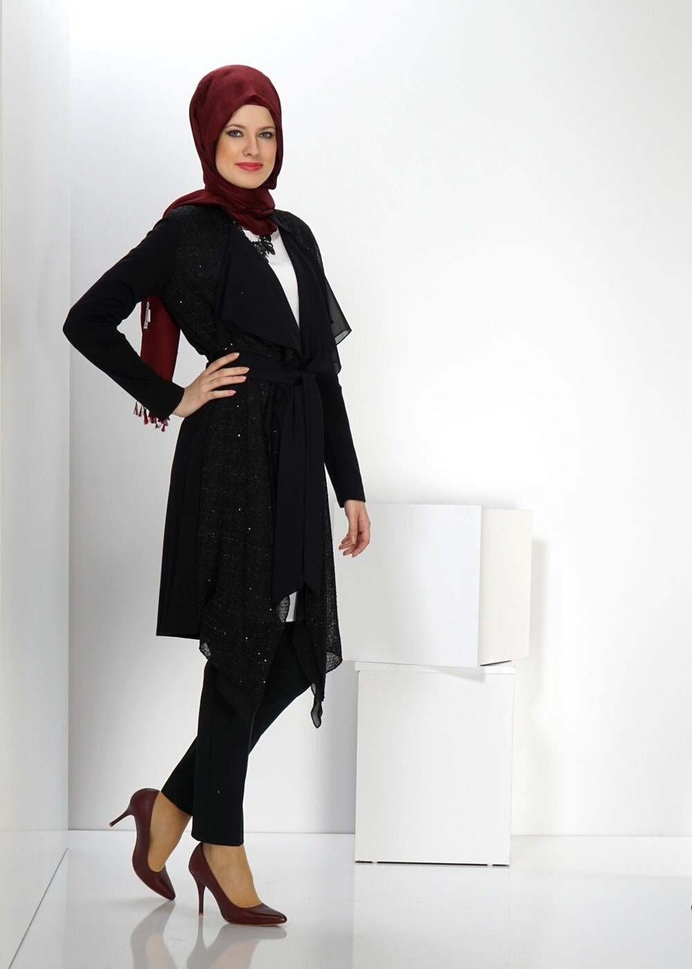 Tesettür giyim SİYAH 4526 TUNİK