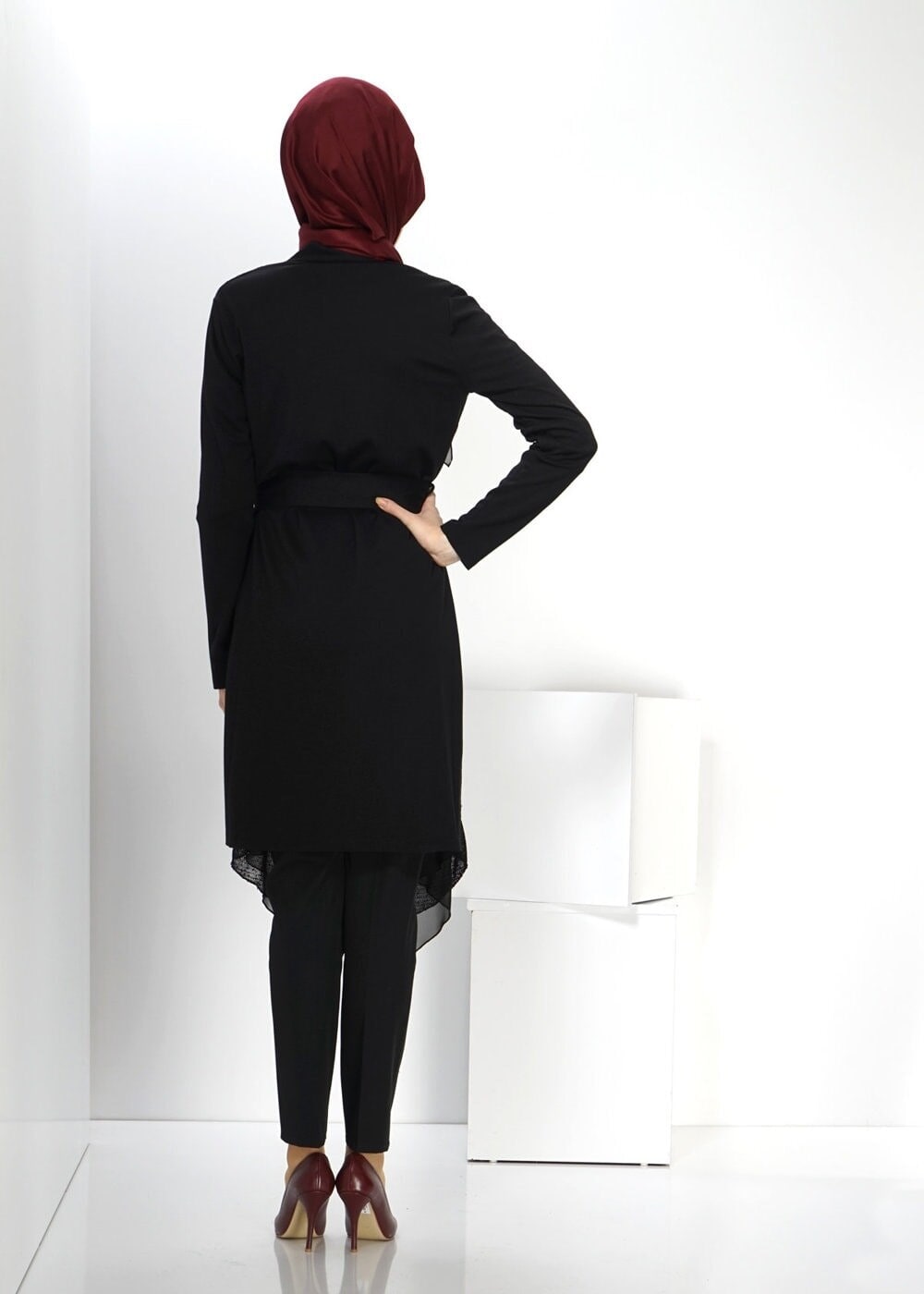 Tesettür giyim SİYAH 4526 TUNİK
