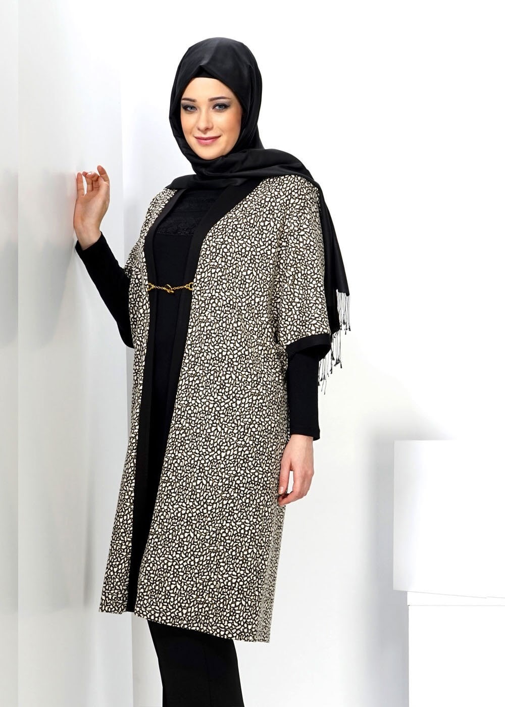Tesettür giyim SİYAH 2436-1 YELEK