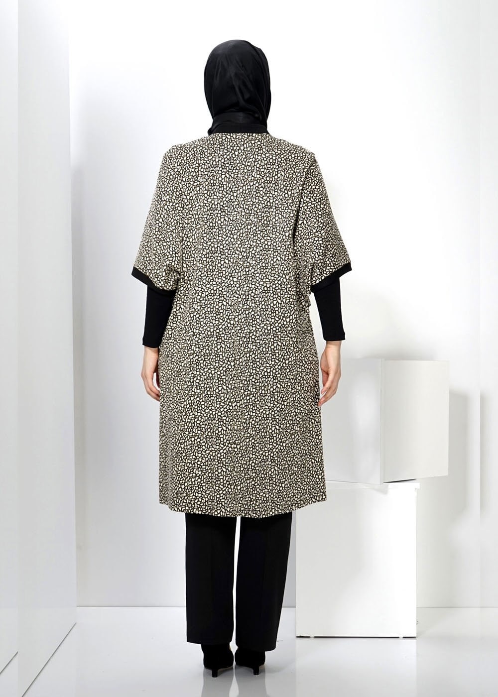 Tesettür giyim SİYAH 2436-1 YELEK