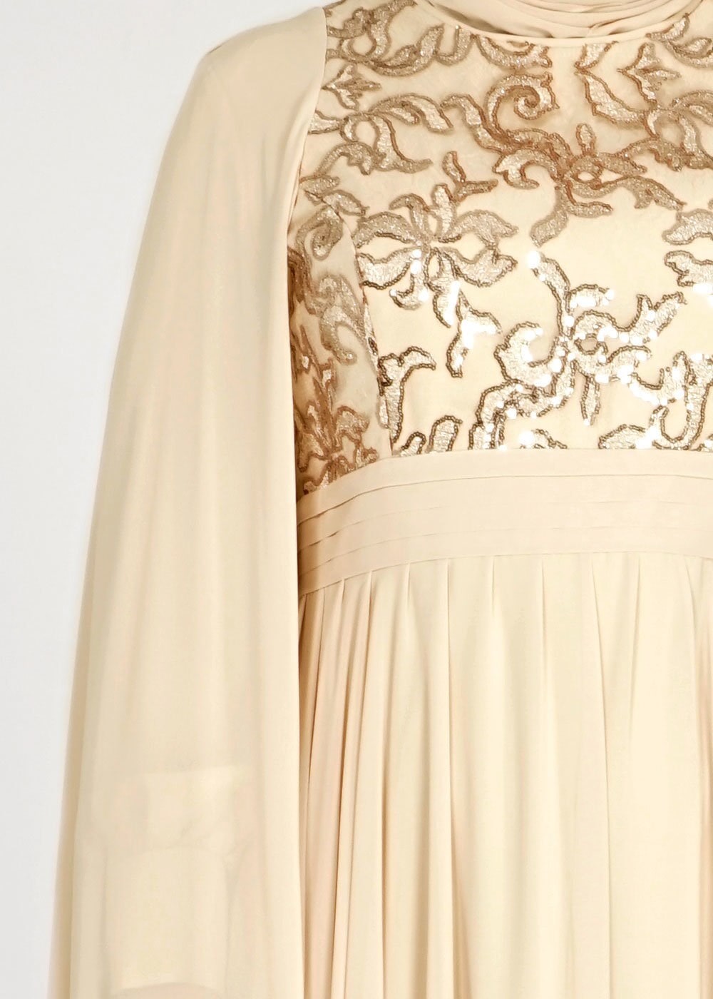 Tesettür giyim BEJ 5015 New Multi Şifon Tesettür Abiye