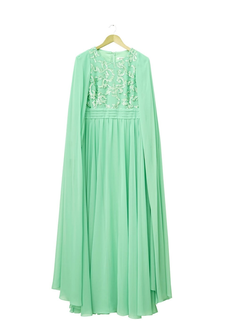 Tesettür giyim YEŞİL 5015 New Multi Şifon Tesettür Abiye