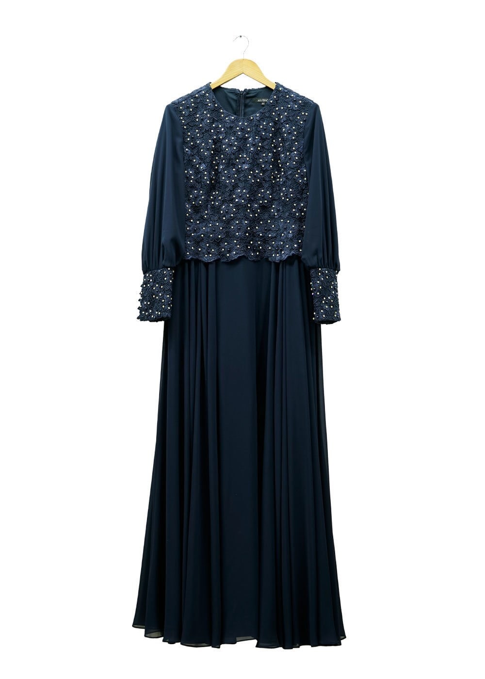 Tesettür giyim LACİVERT 5049 New Multi Şifon Tesettür Abiye