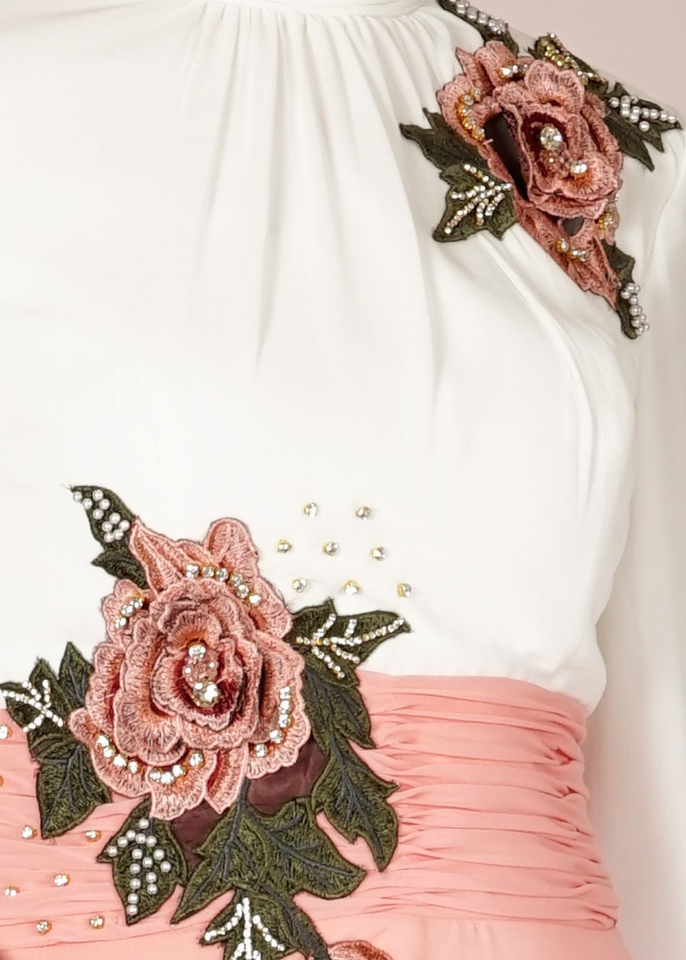 Tesettür giyim PUDRA 5054 New Multi Şifon Tesettür  Abiye