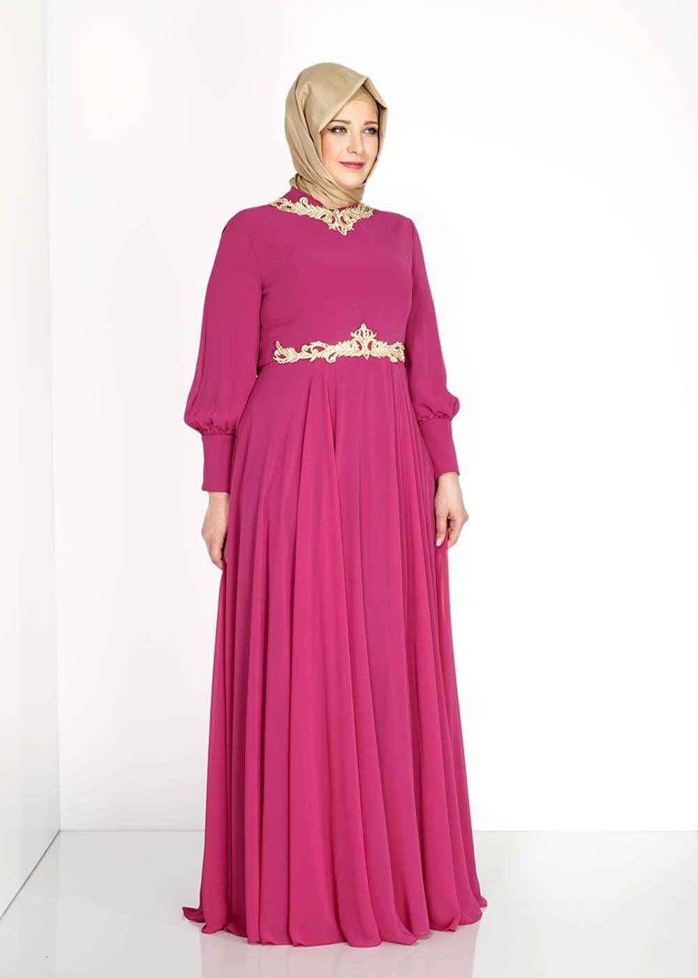 Tesettür giyim MOR 5056 New Multi Şifon Tesettür Abiye