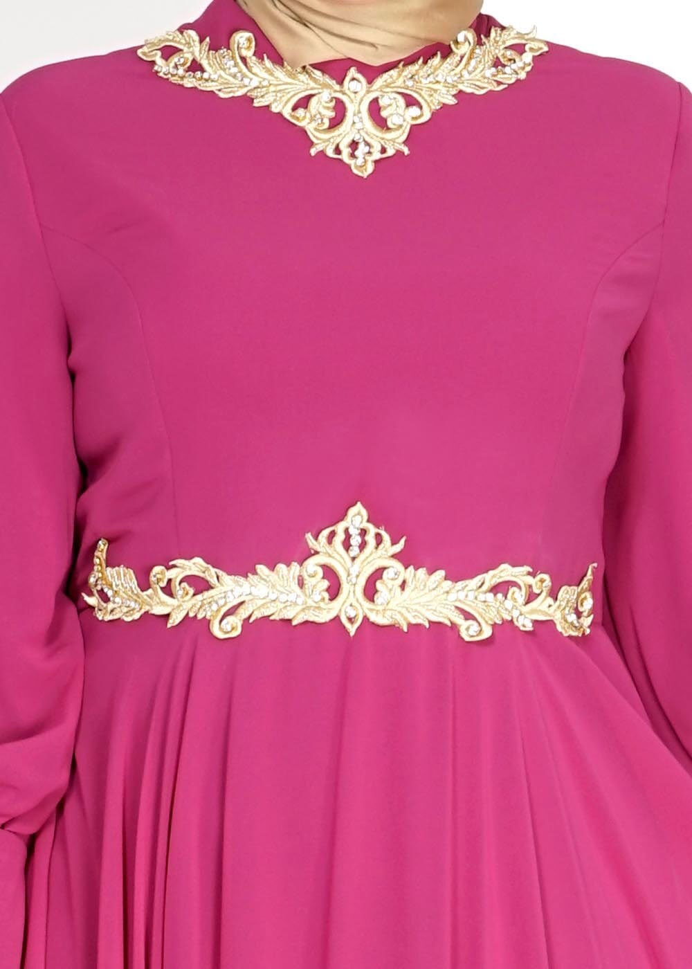 Tesettür giyim MOR 5056 New Multi Şifon Tesettür Abiye