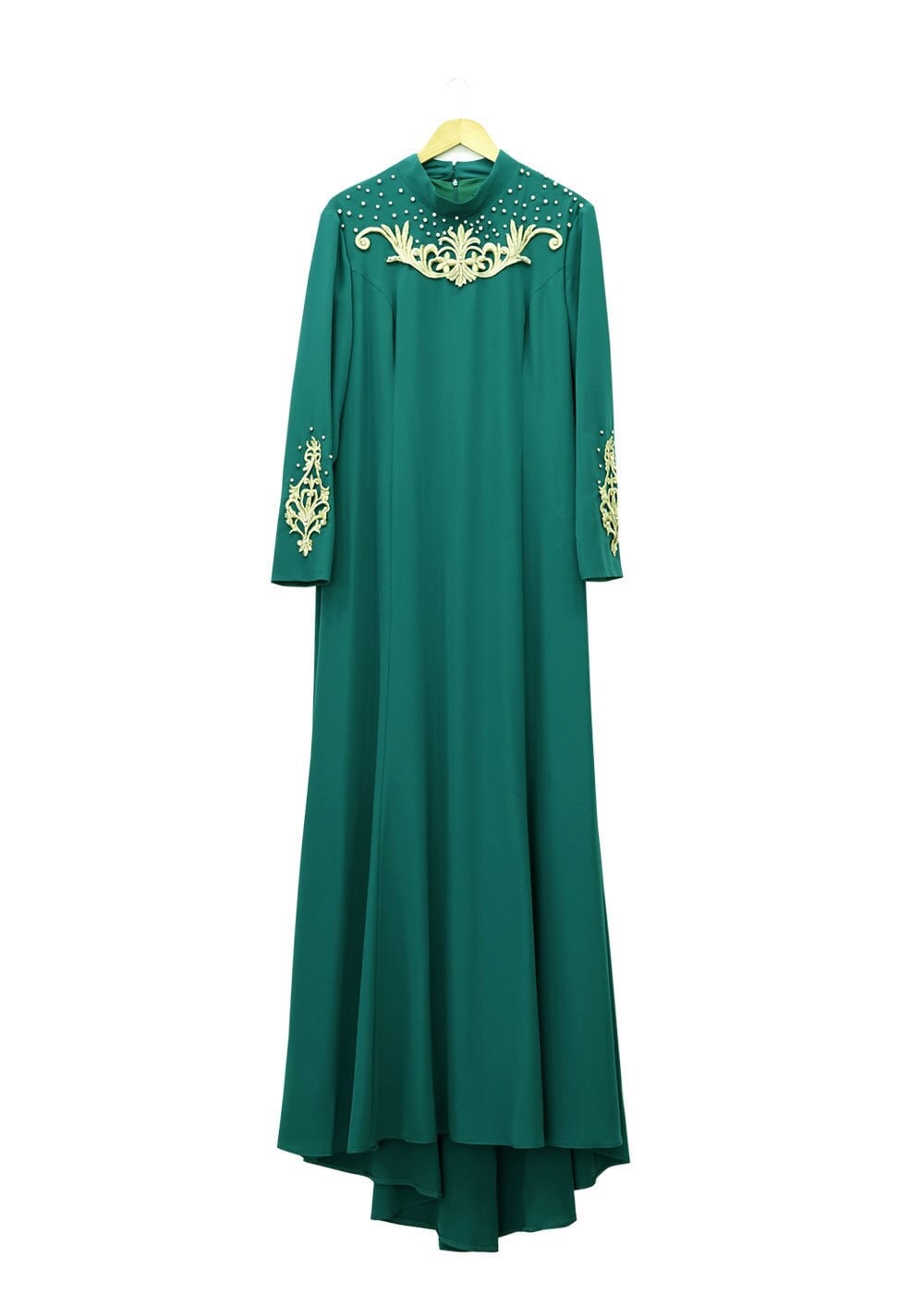 Tesettür giyim YEŞİL 5058 Criss Tesettür Abiye