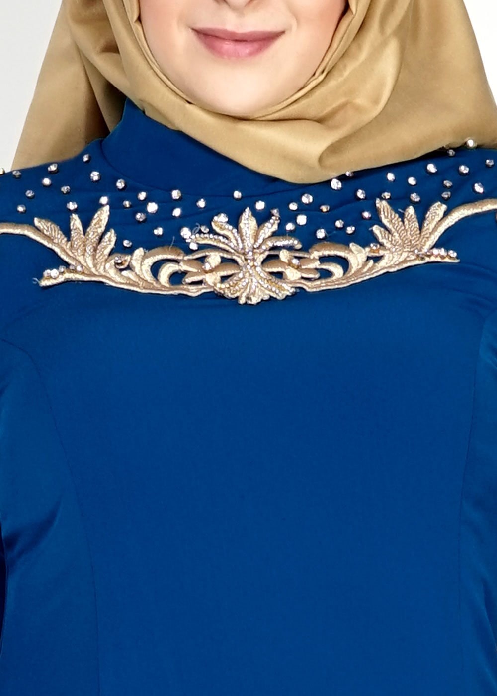 Tesettür giyim LACİVERT 5058 Criss Tesettür Abiye