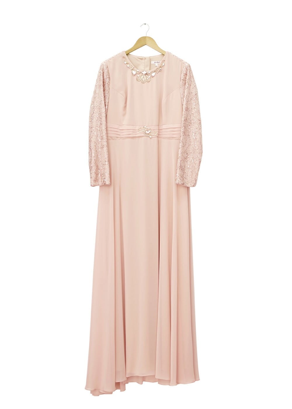 Tesettür giyim PUDRA 5081 New Multi Şifon Tesettür Abiye