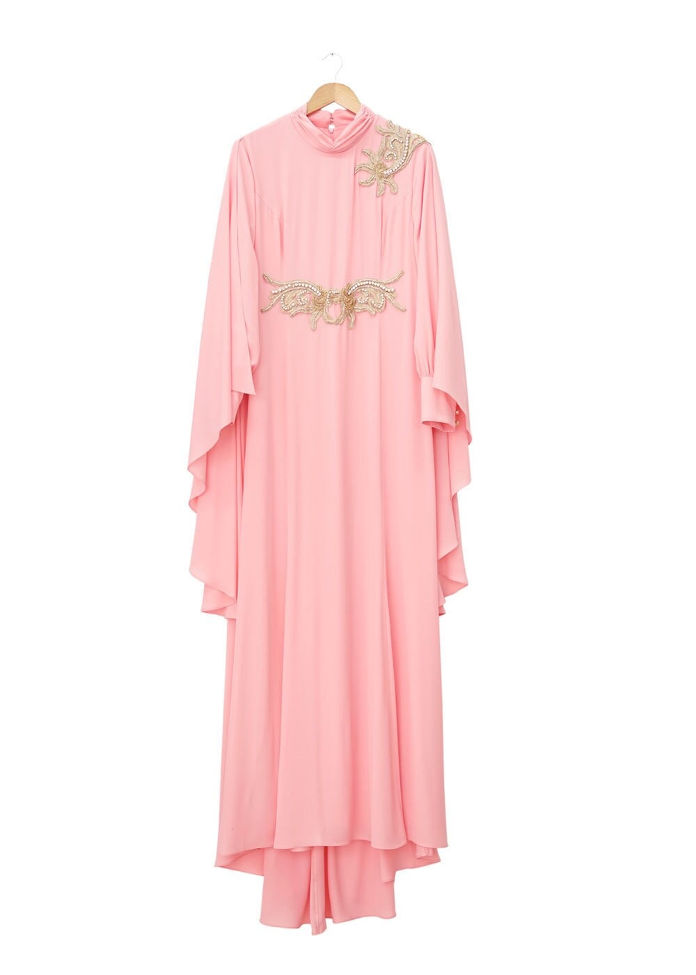 Tesettür giyim PEMBE 5092 Sisley Tesettür Tesettür Abiye