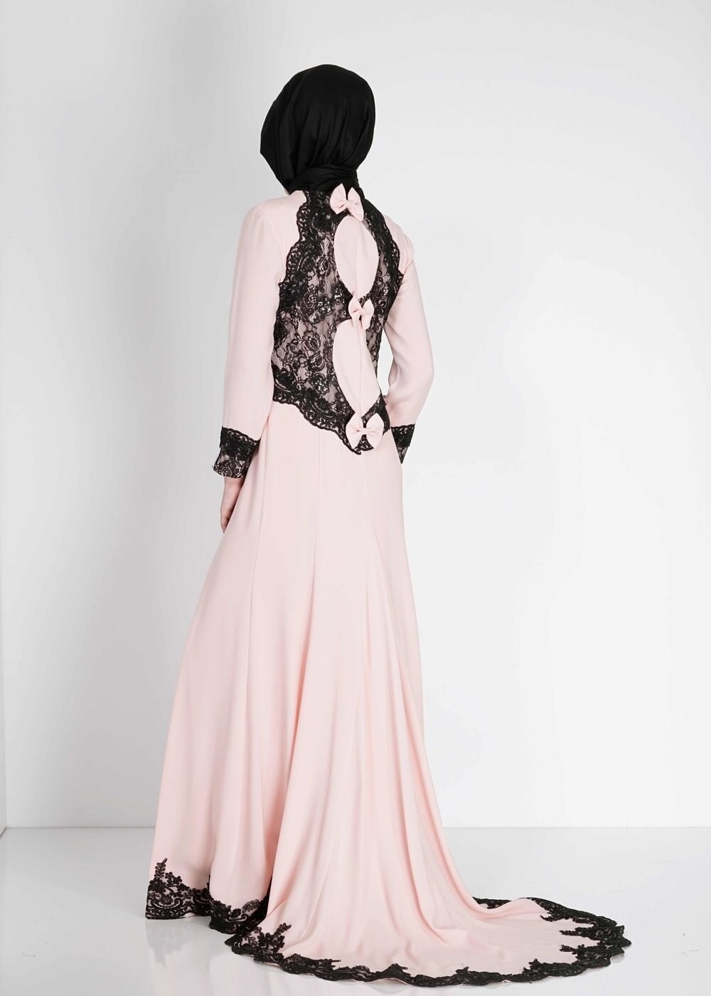 Tesettür giyim PUDRA 5100 Suzanna Tesettür  Abiye