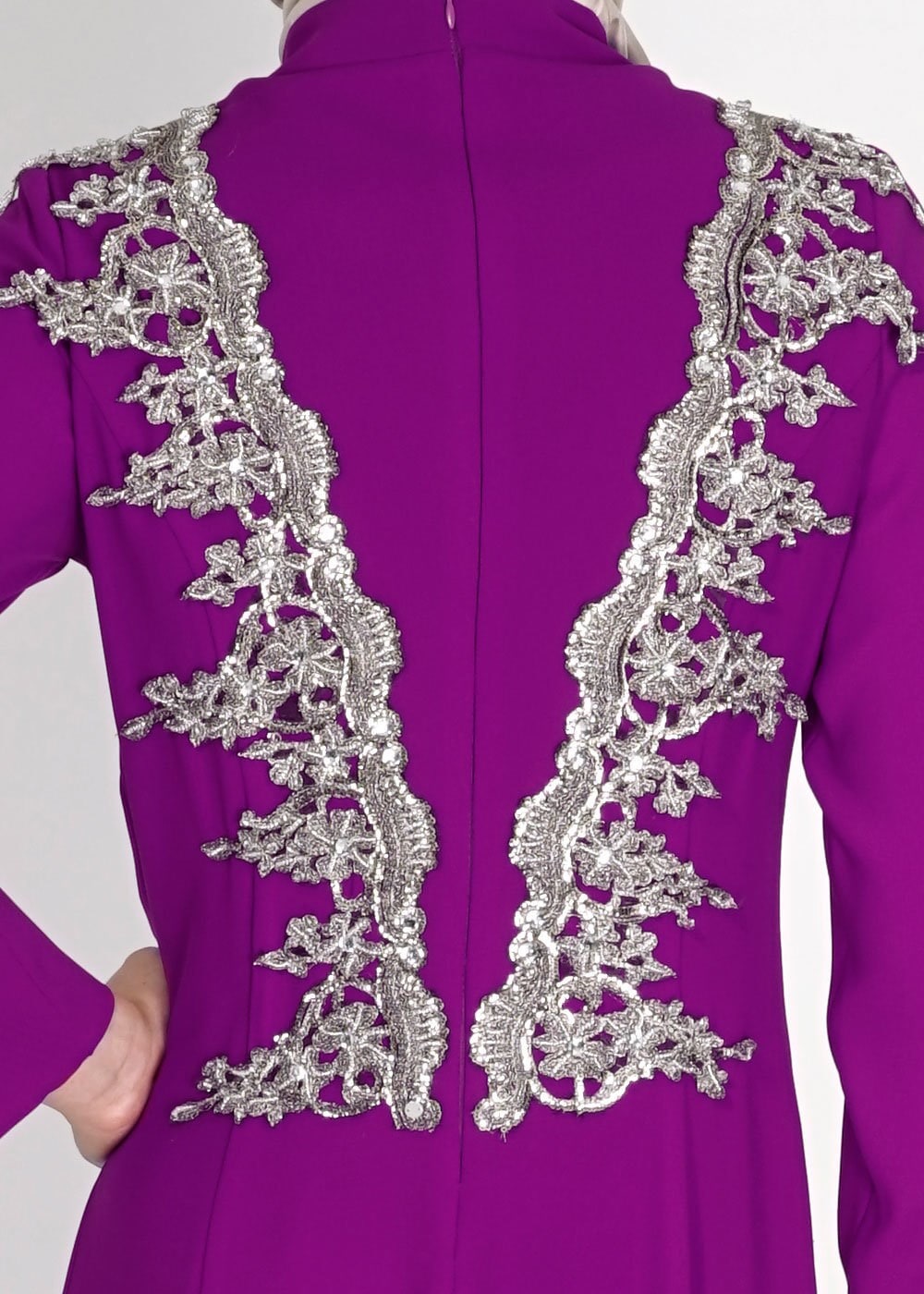 Tesettür giyim MOR 5101 Suzanna Tesettür  Abiye Elbise