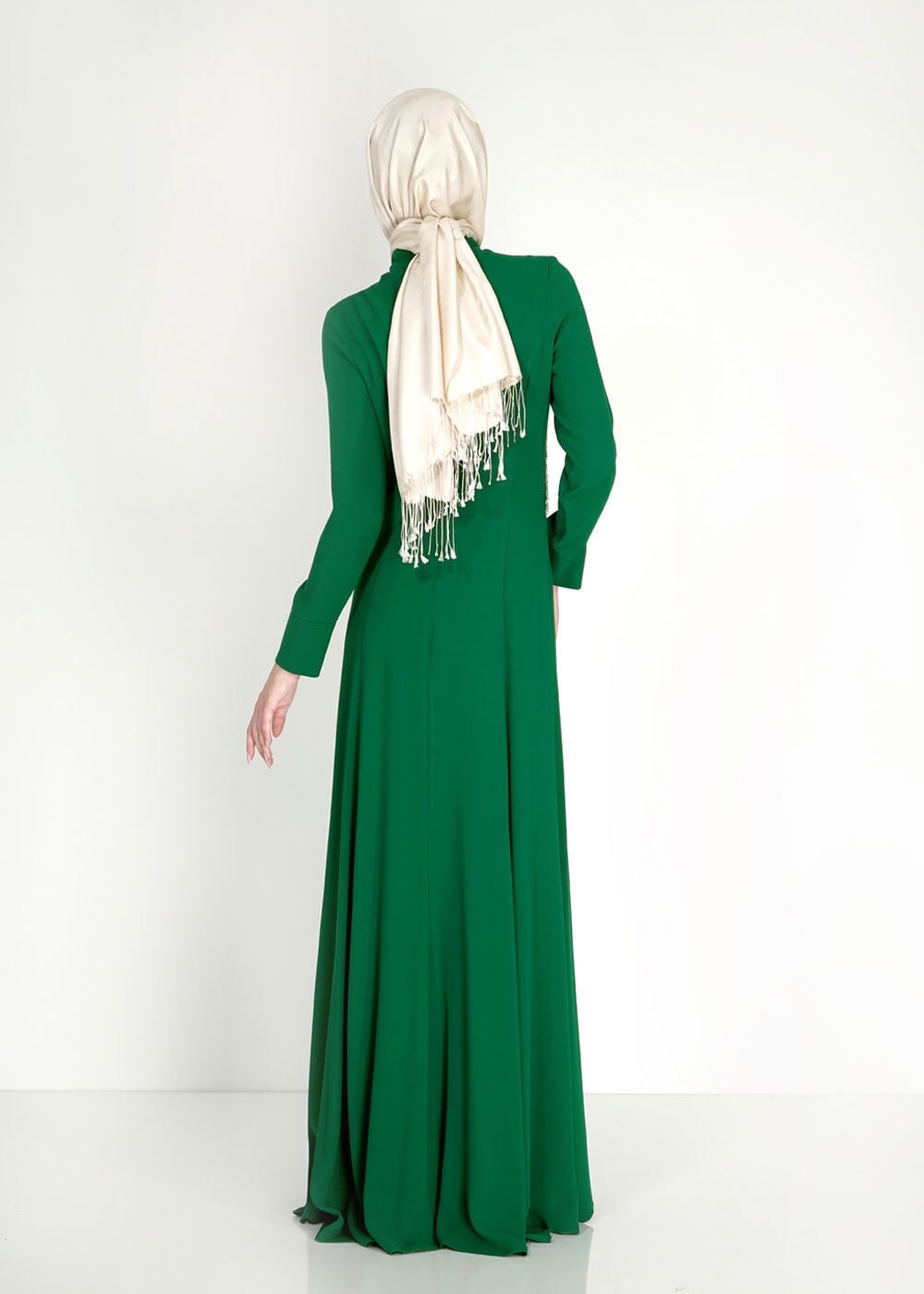 Tesettür giyim YEŞİL 5103 Suzana Tesettür Abiye