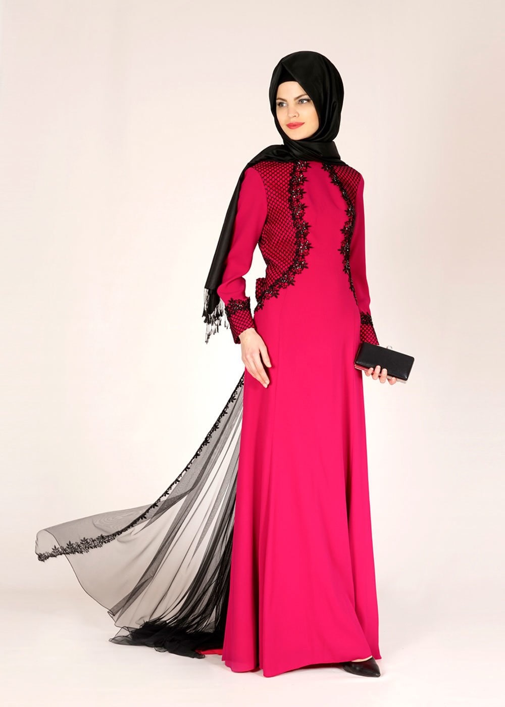 Tesettür giyim FUŞYA 5104 SUZANNA ABİYE 38/42