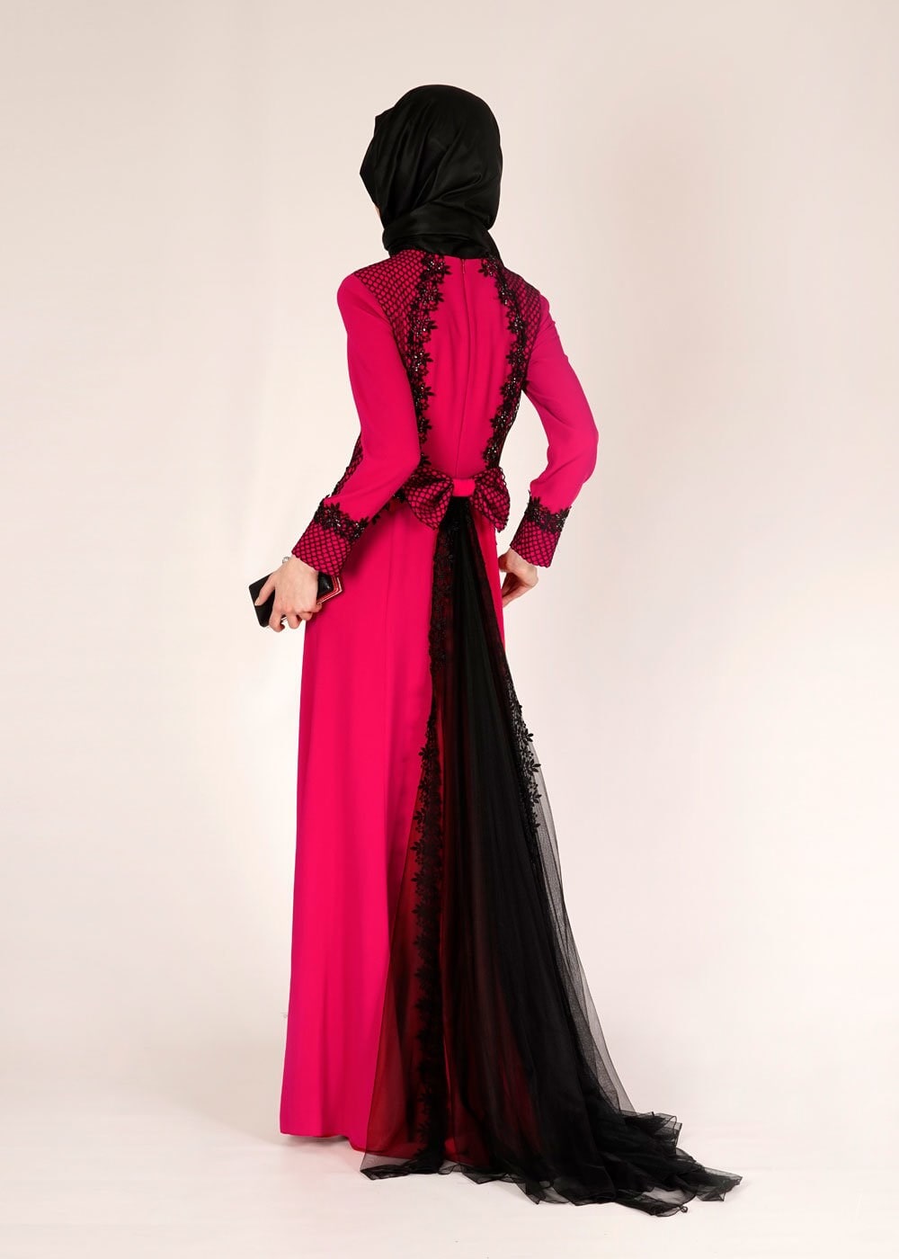 Tesettür giyim FUŞYA 5104 SUZANNA ABİYE 38/42