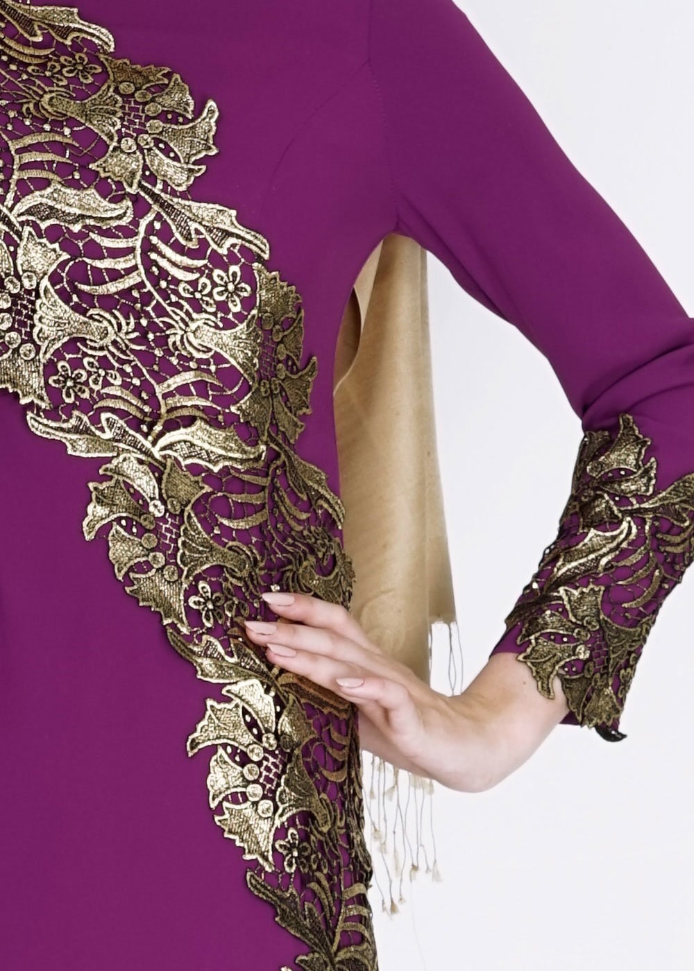 Tesettür giyim MOR 5107 Suzanna Tesettür Abiye