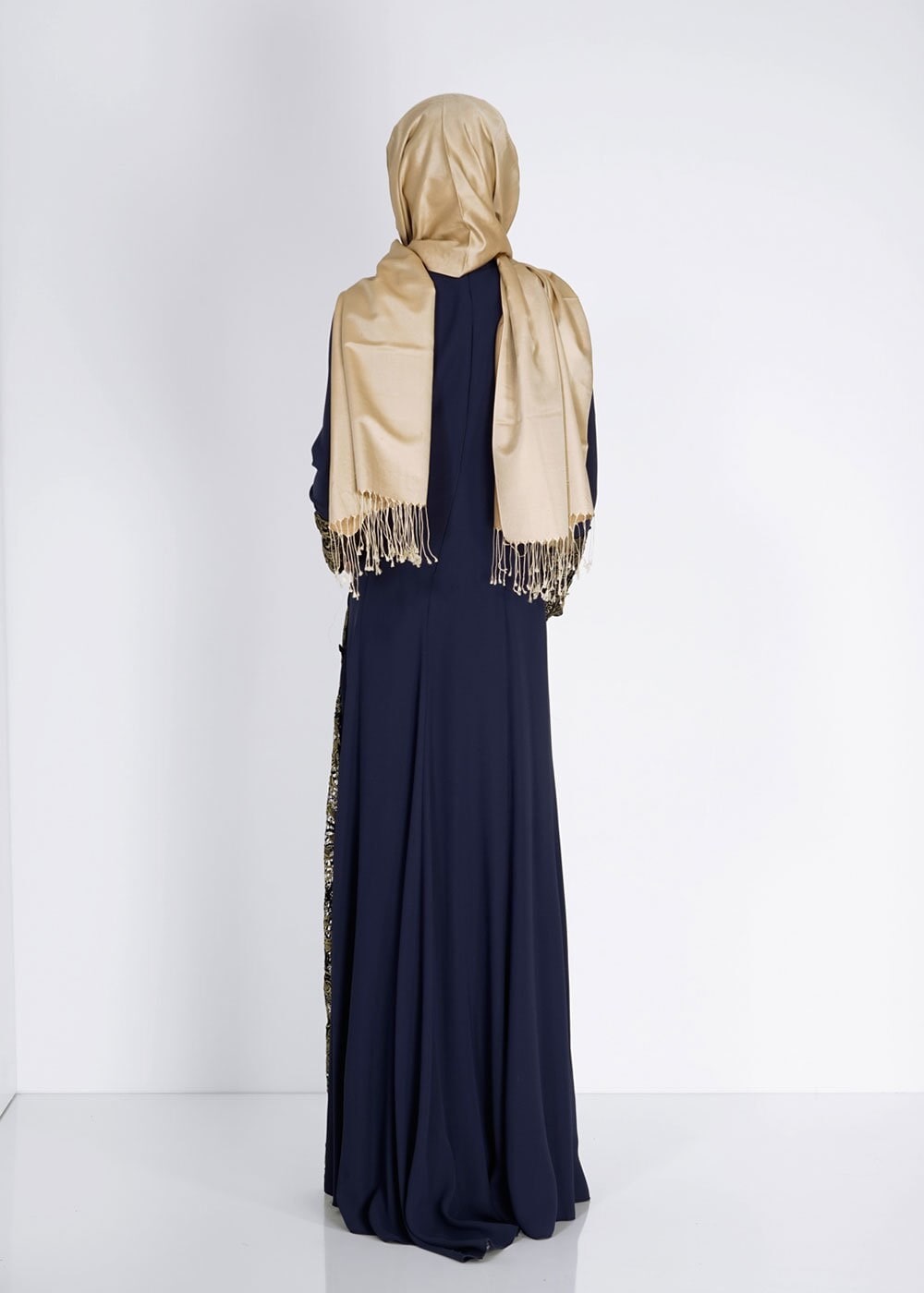 Tesettür giyim LACİVERT 5107 Suzanna Tesettür Abiye