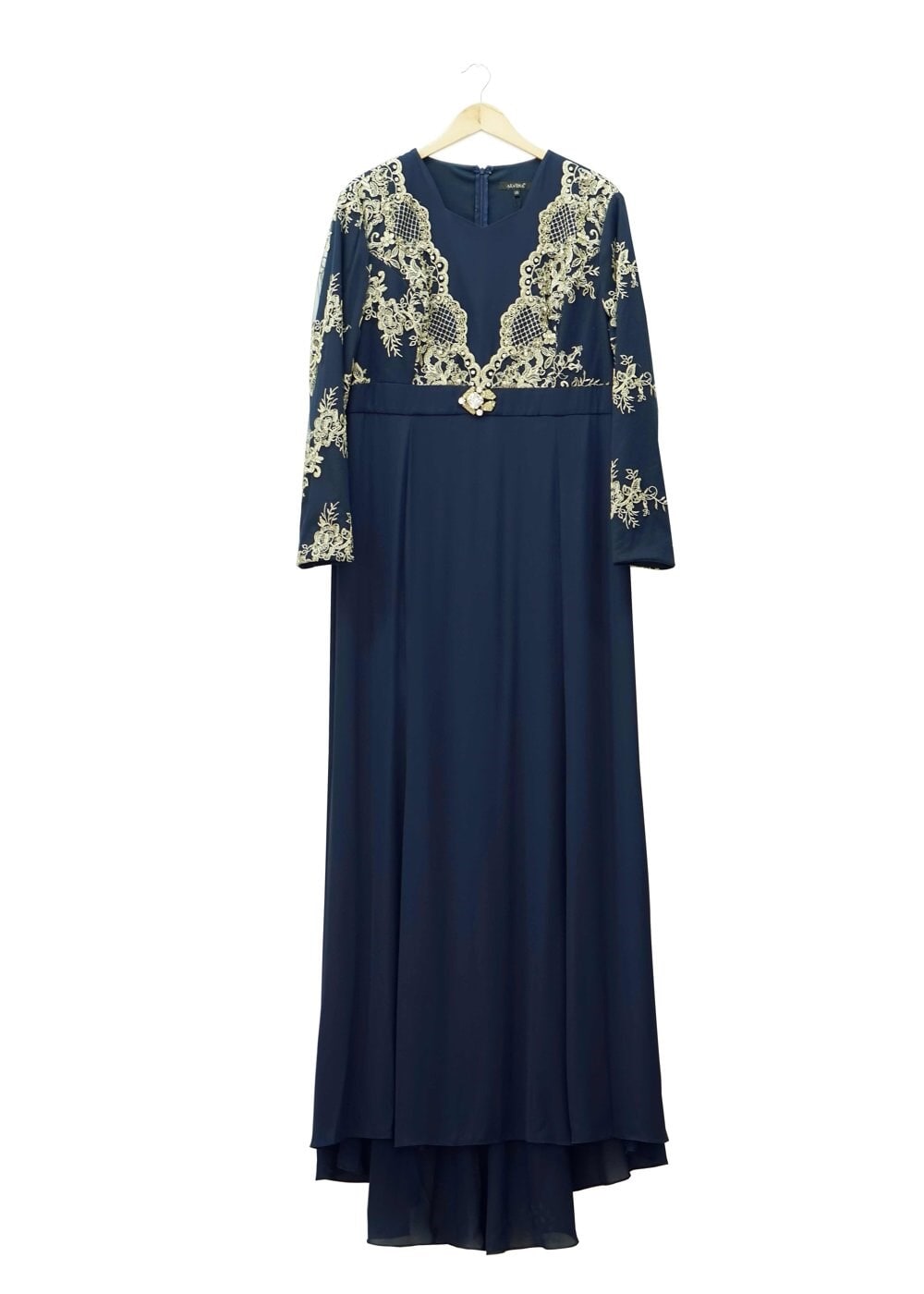 Tesettür giyim LACİVERT 5116 Sisley Tesettür  Abiye