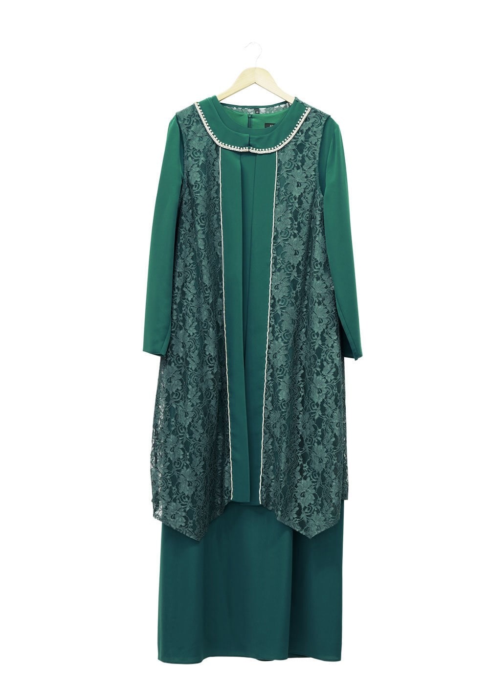 Tesettür giyim YEŞİL 5118 Criss Tesettür Abiye