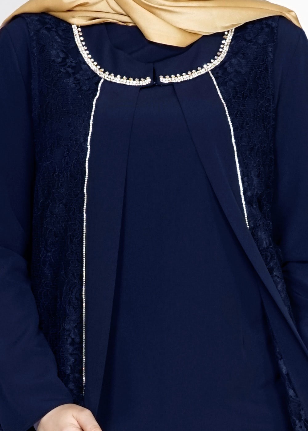 Tesettür giyim LACİVERT 5118 Criss Tesettür Abiye