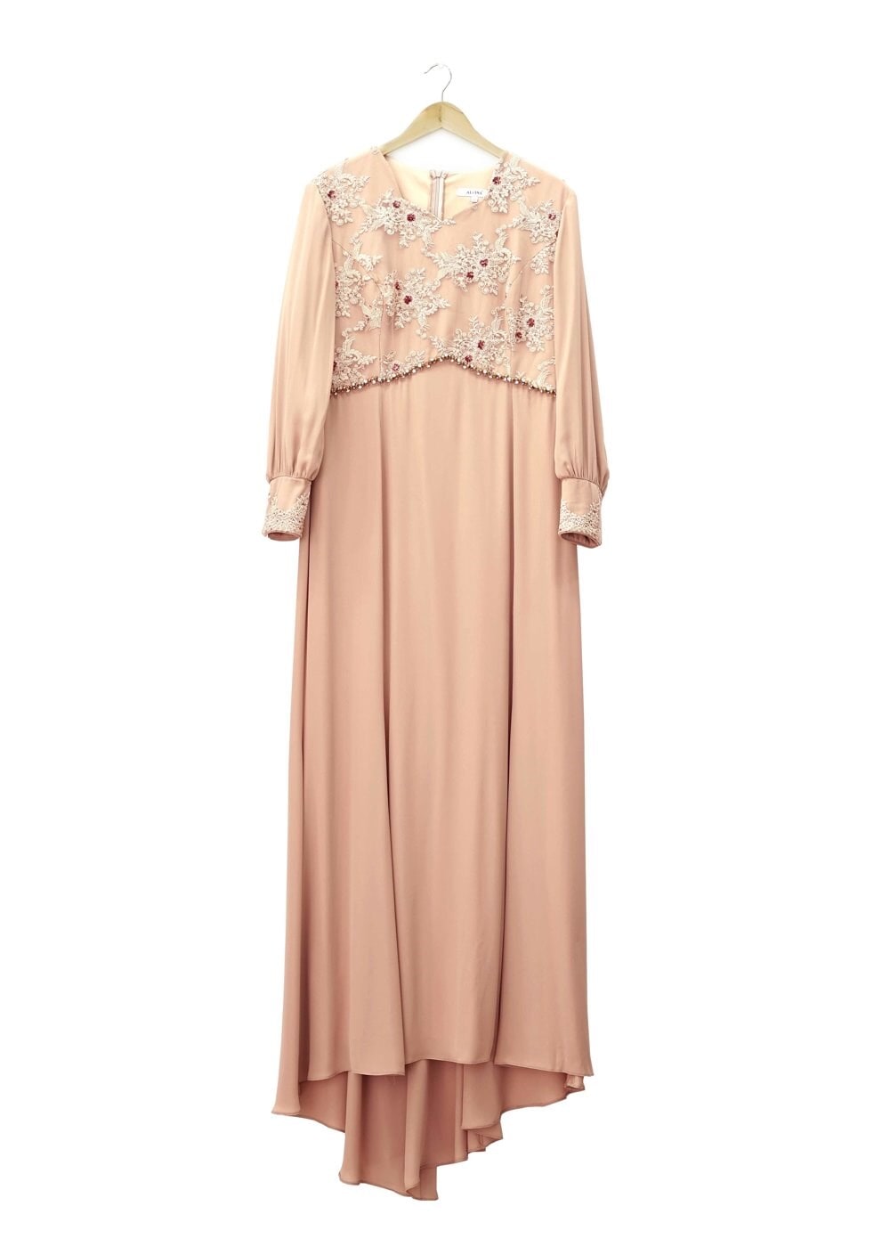 Tesettür giyim BEJ 5123 Mango Crep Tesettür Abiye