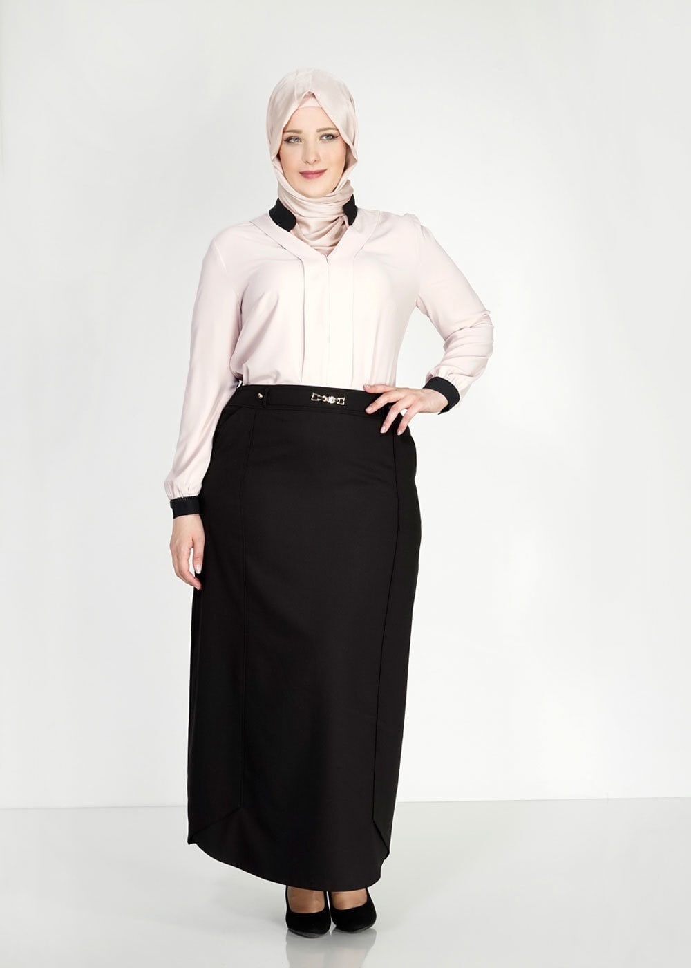 Tesettür giyim BEJ 2455 Lora Tesettür Bluz