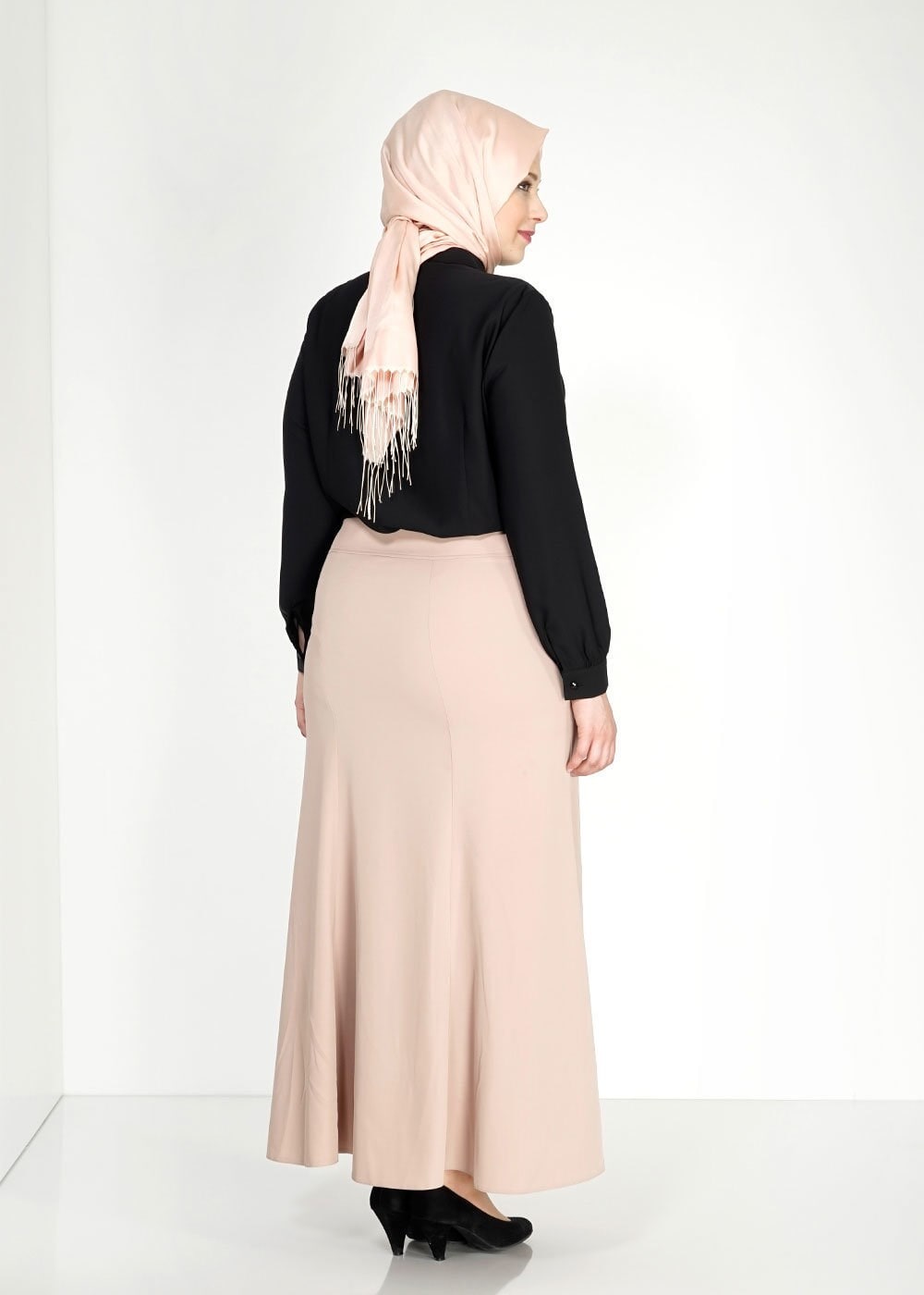 Tesettür giyim SİYAH 2472 Lora Tesettür Bluz