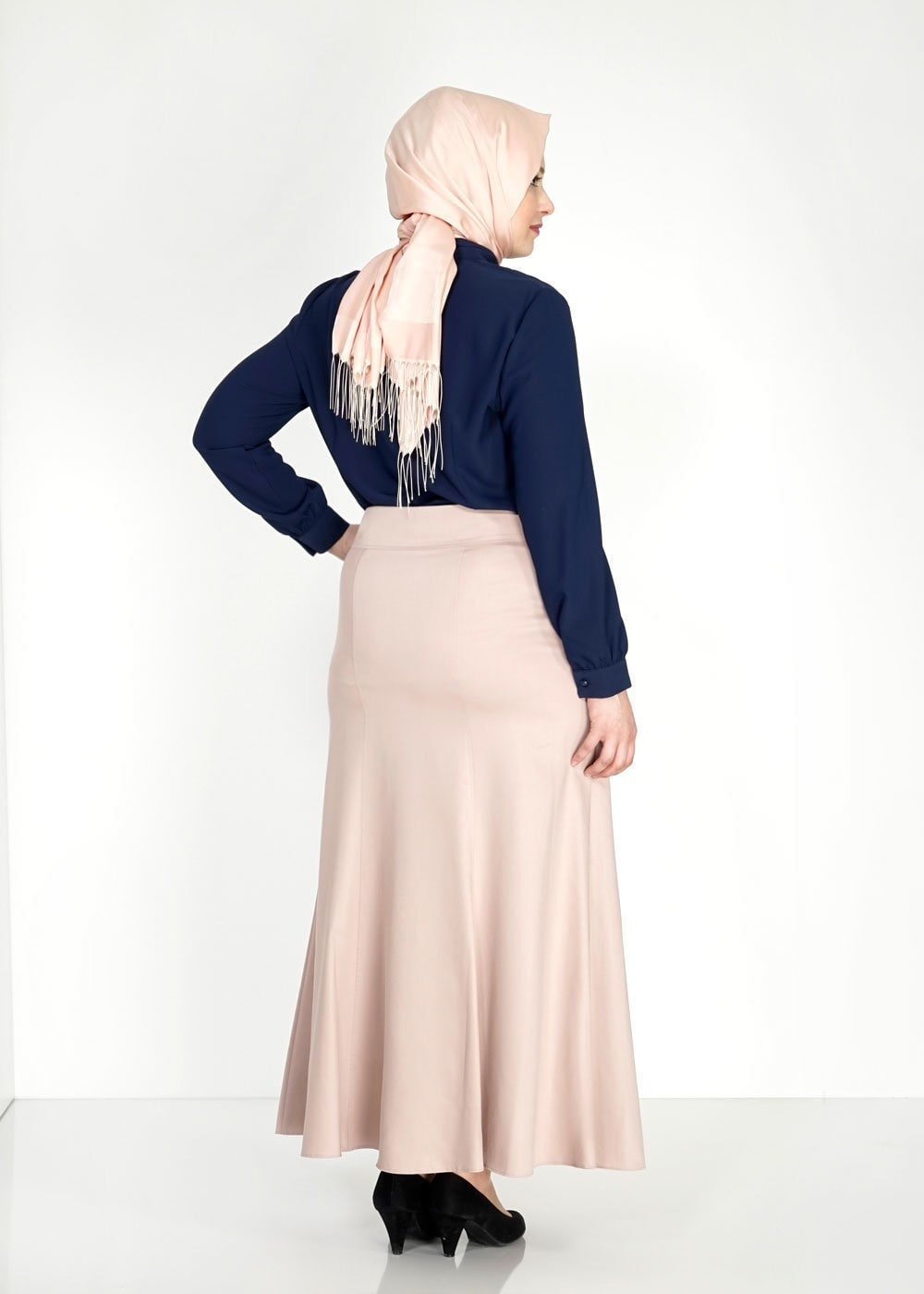 Tesettür giyim LACİVERT 2472 Lora Tesettür Bluz