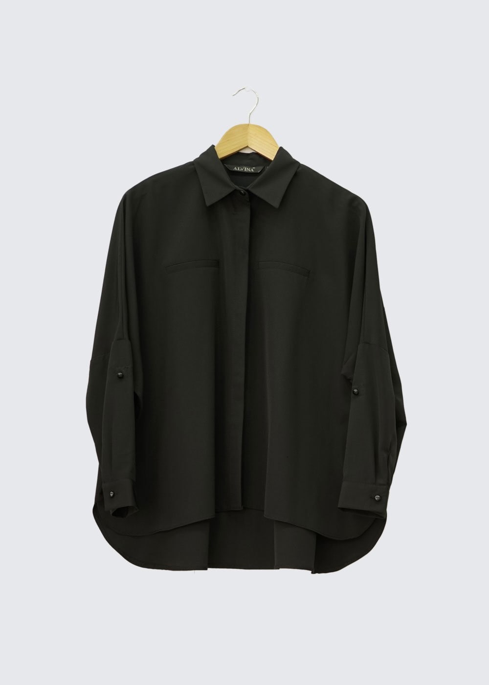 Tesettür giyim SİYAH 4475 CARETTA BLUZ 36/46 TEK40