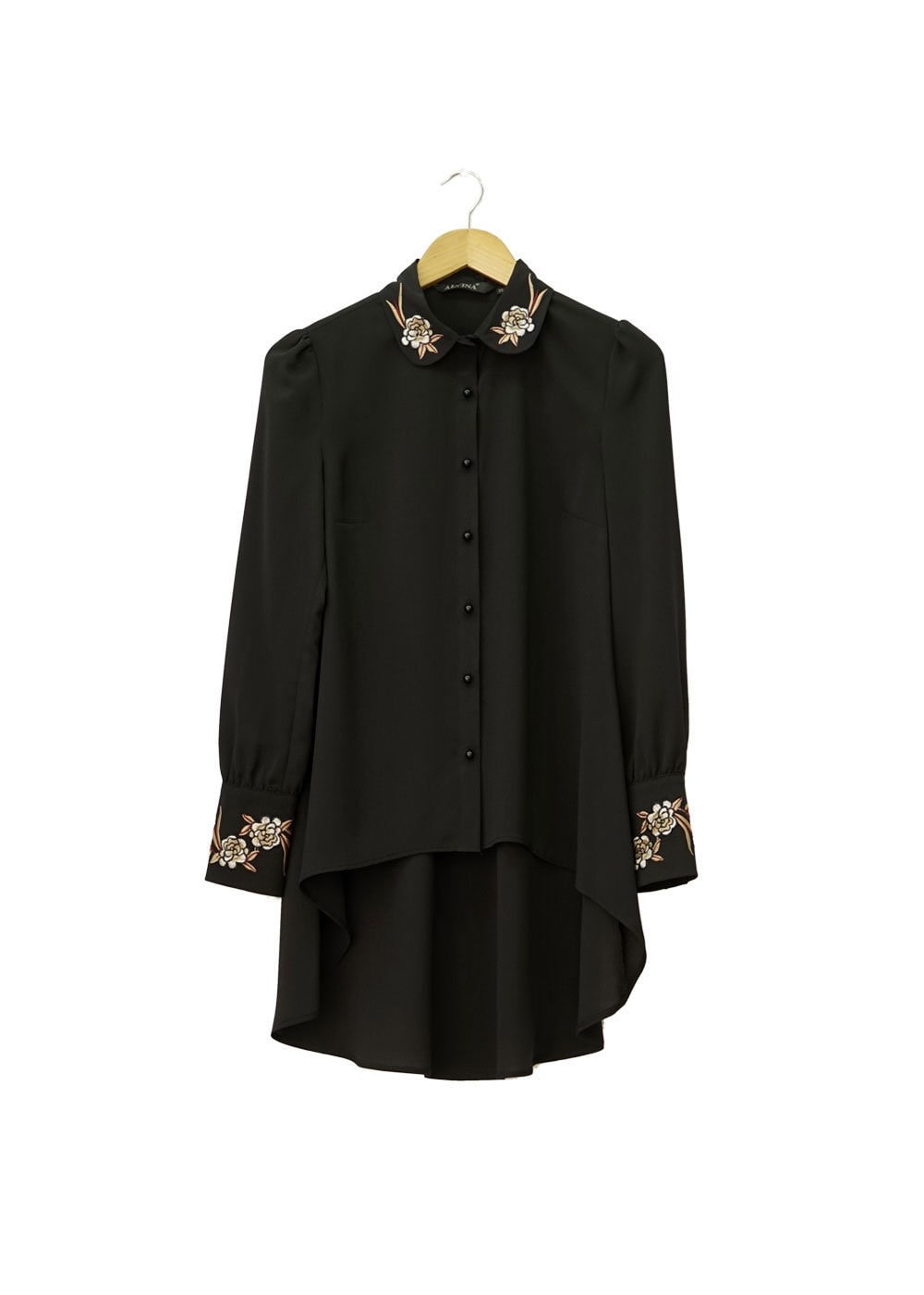 Tesettür giyim SİYAH 4499 SACURA BLUZ 36/44