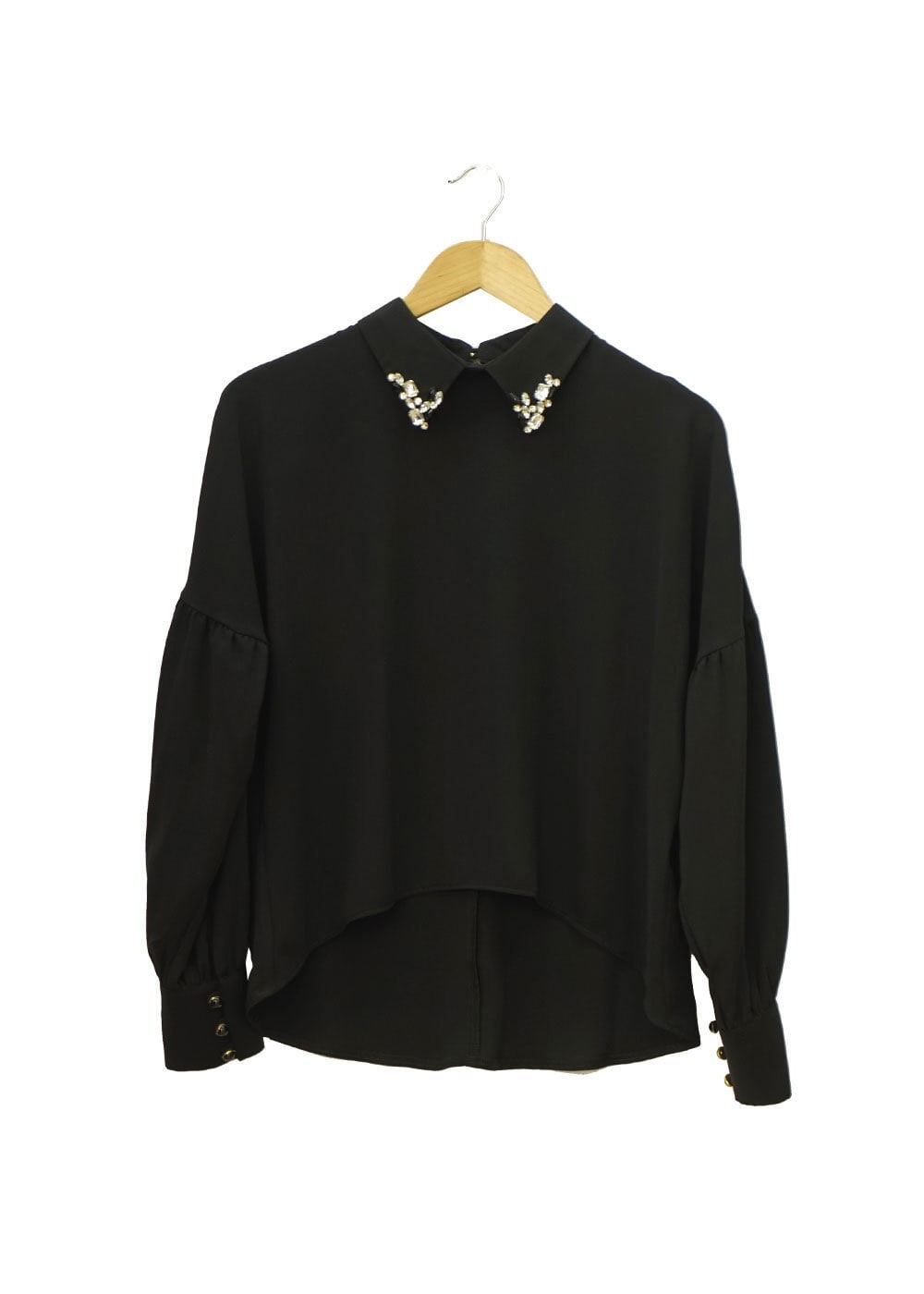 Tesettür giyim SİYAH 4506 ALYA BLUZ 36/44 TEK38