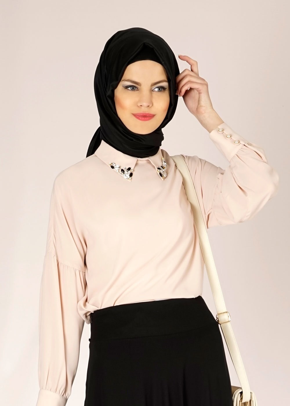 Tesettür giyim BEJ 4506 ALYA BLUZ 36/44 TEK38