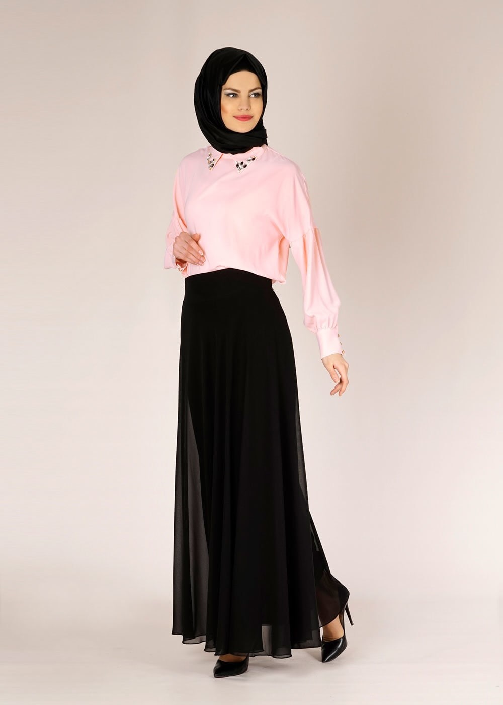 Tesettür giyim PUDRA 4506 ALYA BLUZ 36/44 TEK38