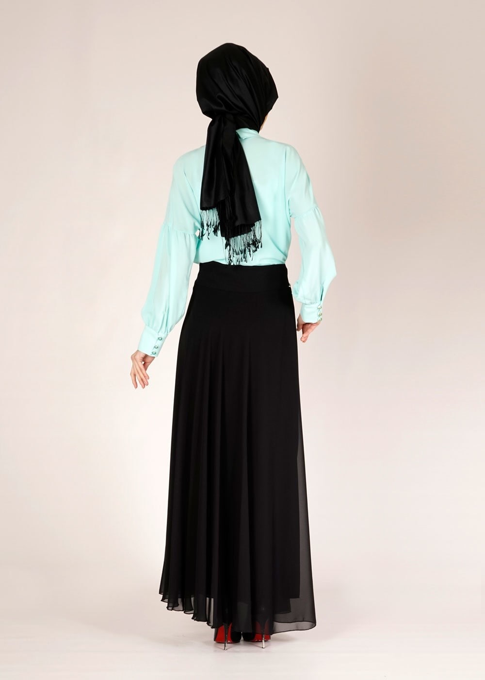 Tesettür giyim YEŞİL 4506 ALYA BLUZ 36/44 TEK38