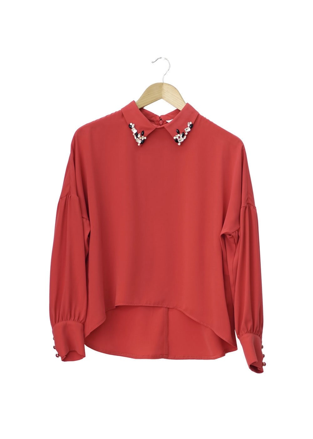 Tesettür giyim KIRMIZI 4506 ALYA BLUZ 36/44 TEK38