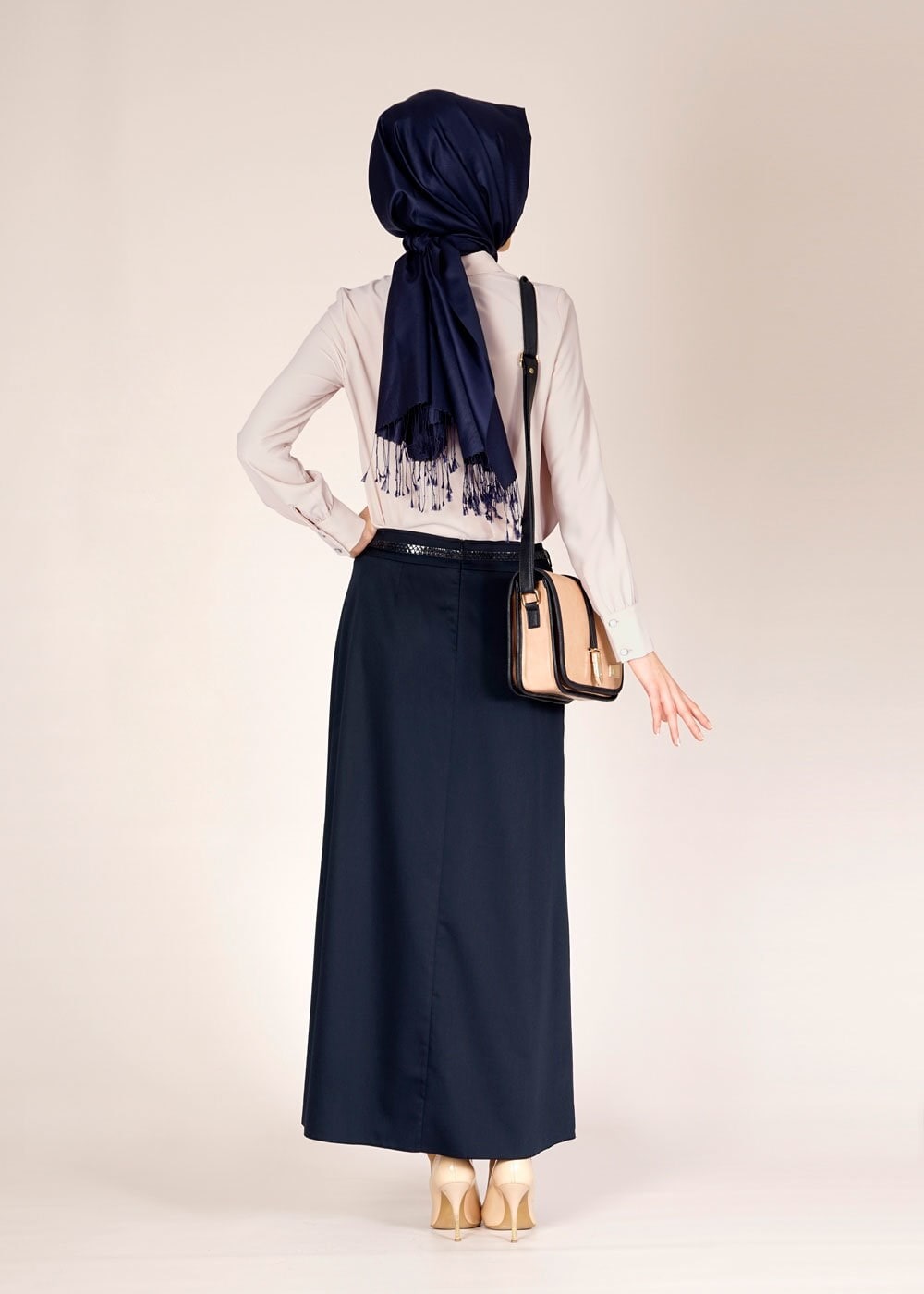 Tesettür giyim BEJ 4572 LORA BLUZ 36/44 TEK38