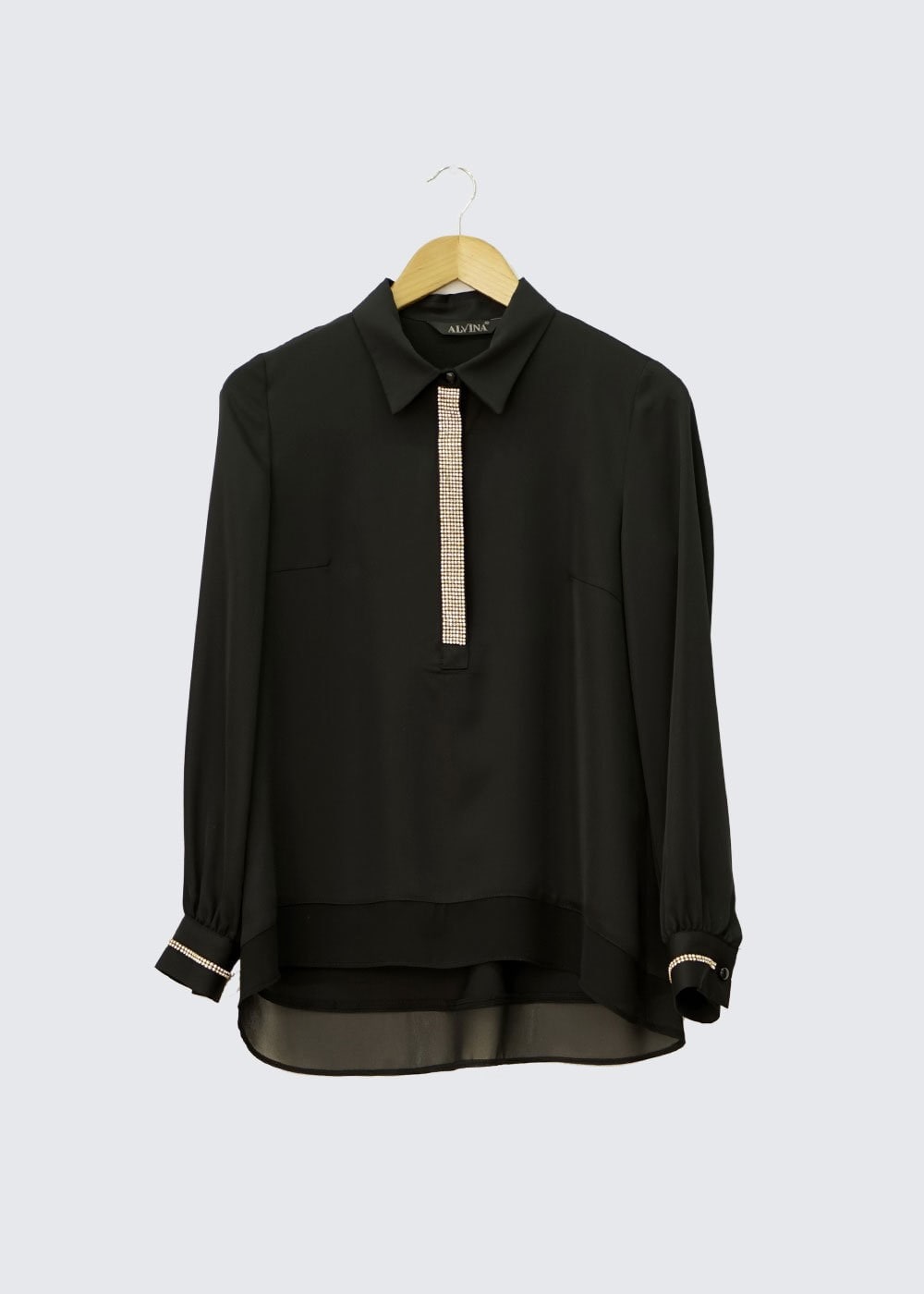 Tesettür giyim SİYAH 4605 NEPAL 7575 BLUZ 36/46 TEK38