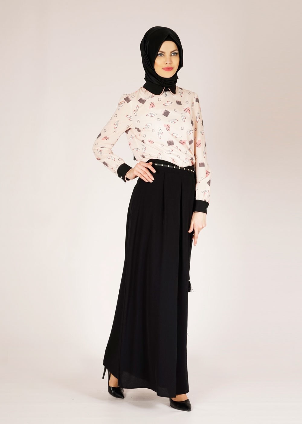 Tesettür giyim PUDRA 4694 VERSO 8293 BLUZ 36/40(38)