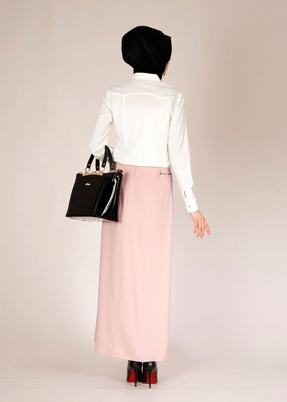 Tesettür giyim BEYAZ 4716 ELETA 43363 BLUZ 36/44 TEK38