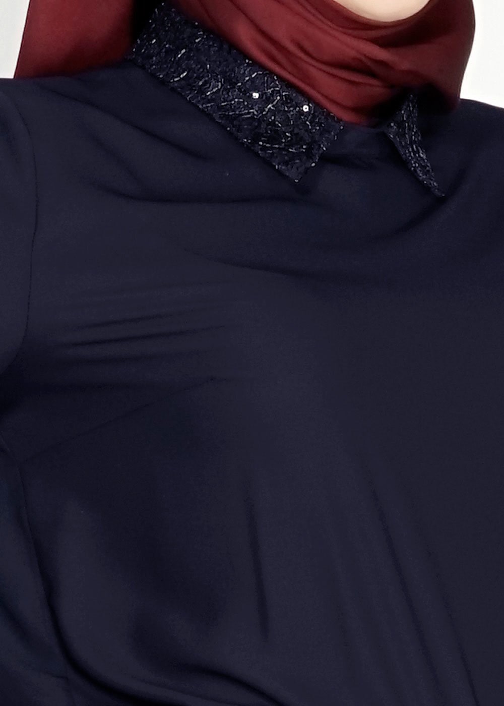 Tesettür giyim LACİVERT 4726 Lora Tesettür Bluz