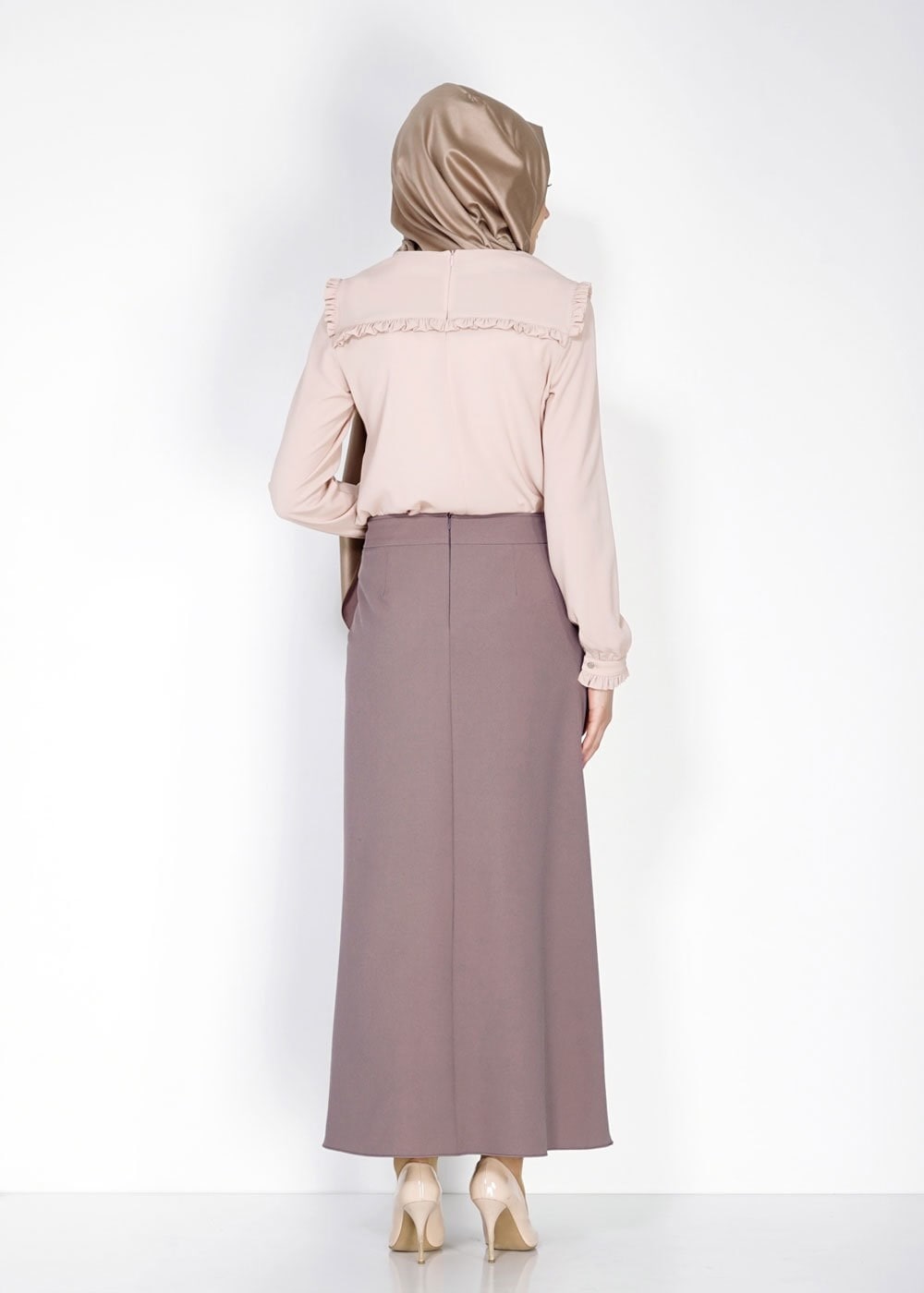 Tesettür giyim PUDRA 4761 Lima Tesettür Bluz