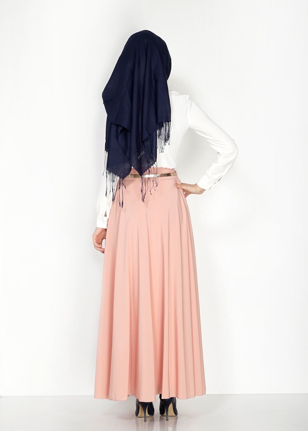 Tesettür giyim BEYAZ 4763 Lora Tesettür Bluz