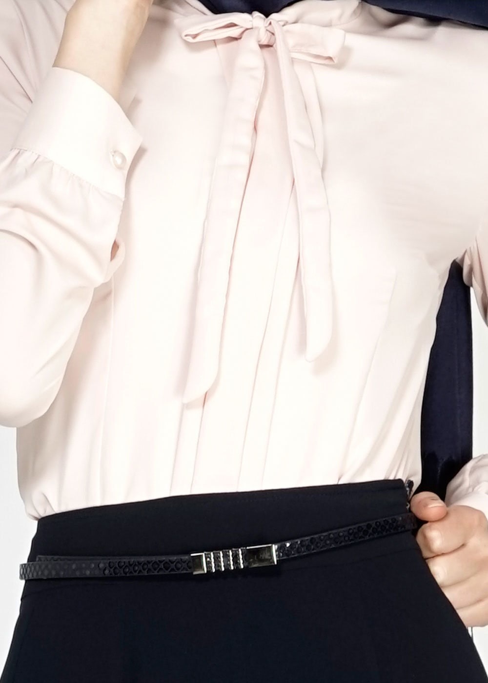 Tesettür giyim BEJ 4763 Lora Tesettür Bluz