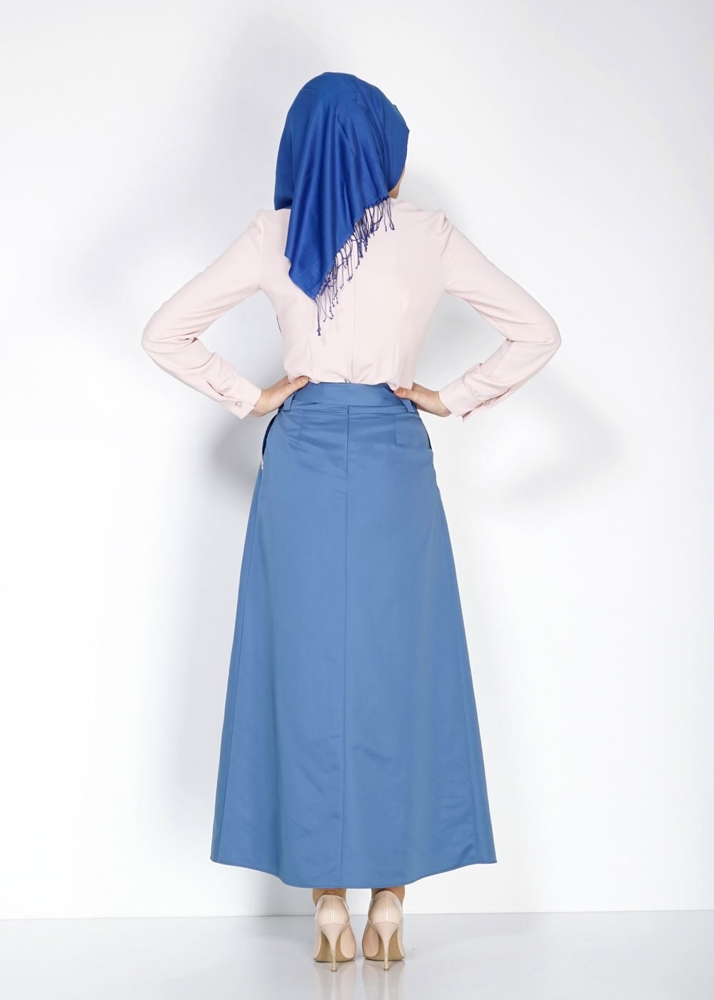 Tesettür giyim PUDRA 4763 Lora Tesettür Bluz